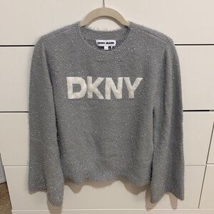 DKNY Sparkling Gray Sweater